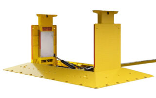 Ground Mounted Trailer Support GMTS stand white background IWI