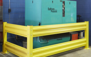 Steel Guardrail Systems warehouse guarding railing dual protecting equipment