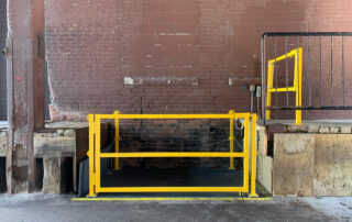 After - Blue Giant Stationary Dock Lift (DL5-60X96-10) swing gate