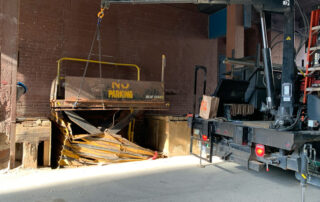 Installation Removing old dock lift table