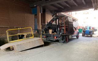Installation Removing old dock lift table