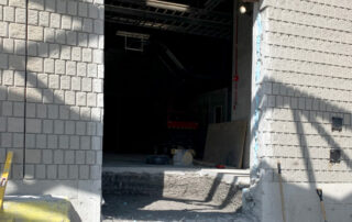 Whitby warehouse new loading dock pit door opening position