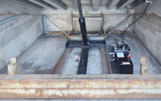 After hydraulic conversion kit loading dock leveler plate pit Carstairs Alberta warehouse