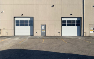 after outside view polycarbonate section windows for overhead doors and LZR widescan motion presence sensor