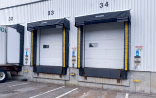 blue giant rain shroud dock canopy dock seal