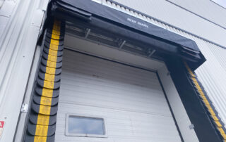 blue giant rain shroud dock canopy dock seal