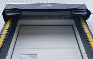blue giant rain shroud dock canopy dock seal