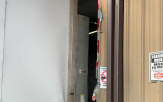 No dock seals, gaps around trailer, building damage at Calgary Famers' Market loading dock