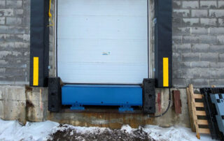 After Blue Giant hydraulic dock leveler and head curtain dock seal BG200 ottawa warehouse