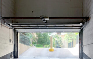 before toronto large wide parking garage wood sectional door inside outside
