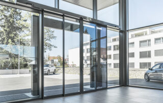 Telescope sliding door
